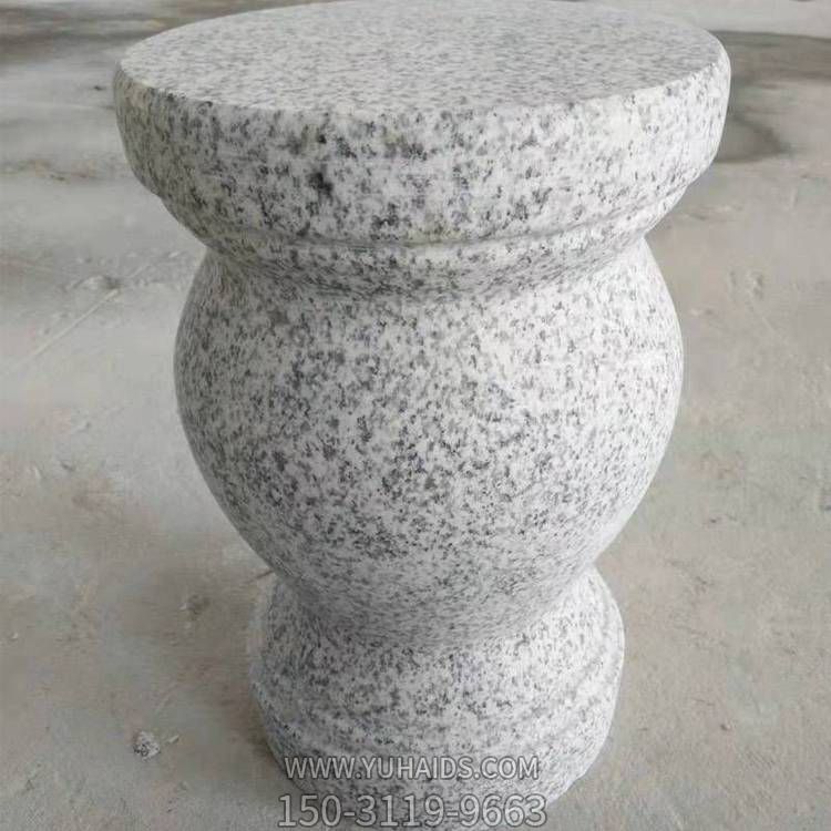 庭院摆放天然花岗岩雕刻圆鼓石凳博鱼网页版