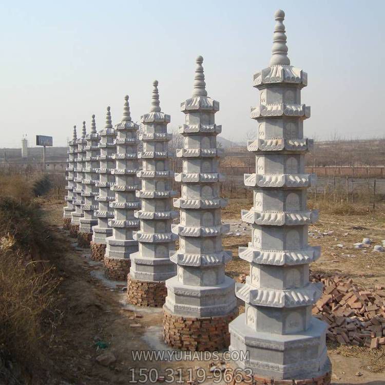 景区路边大型大理石石雕舍利塔博鱼网页版
