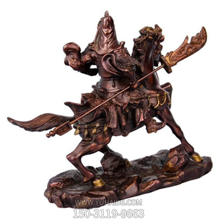 铜雕骑马的武财神关公博鱼网页版