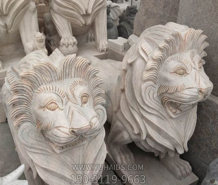 大理石石雕户外景区狮子博鱼网页版