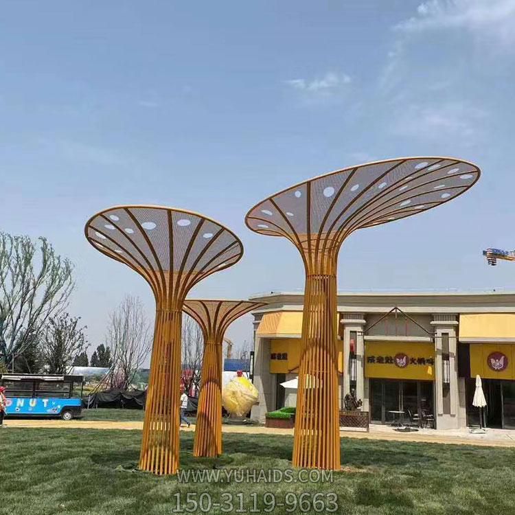 街头创意标志性装饰摆件不锈钢抽象景观博鱼网页版