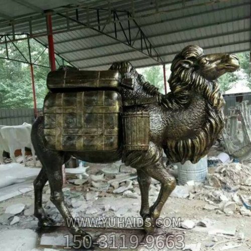 铜雕户外广场大型动物骆驼博鱼网页版