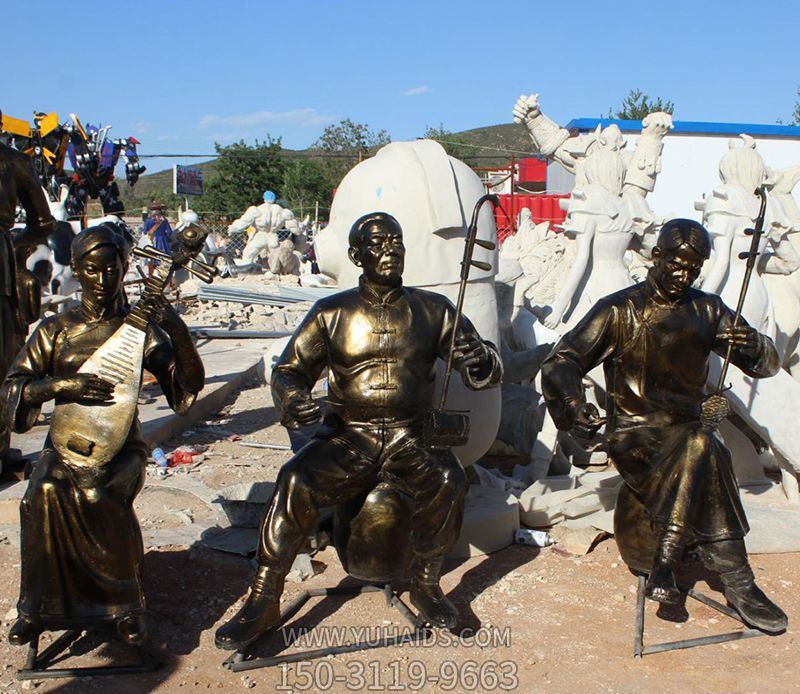 吹啦弹唱公园人物铜雕吹奏博鱼网页版