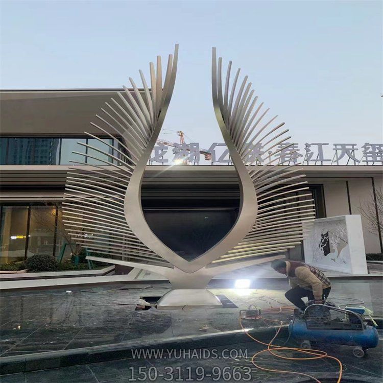 不锈钢几何户外酒店广场翅膀博鱼网页版