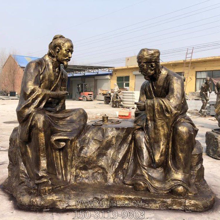 园林户外玻璃钢仿铜人物博鱼网页版