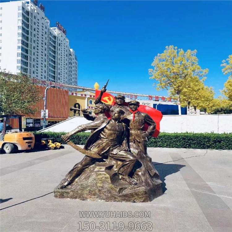 校园景区玻璃钢仿铜人物博鱼网页版