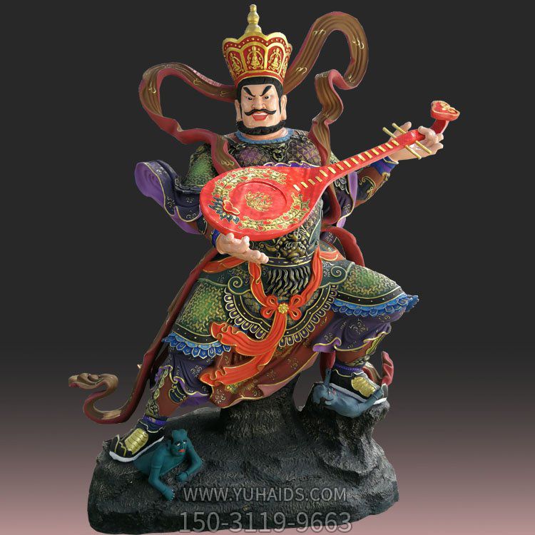 寺庙供奉玻璃钢彩绘四大天王雕像博鱼网页版