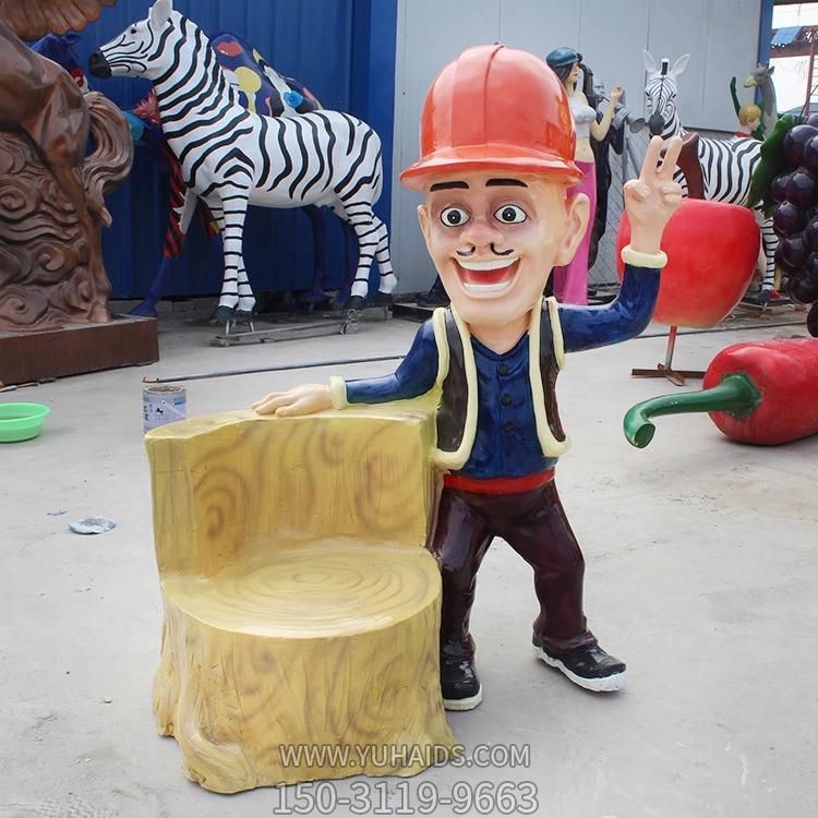 动画人物景观玻璃钢彩绘光头强博鱼网页版