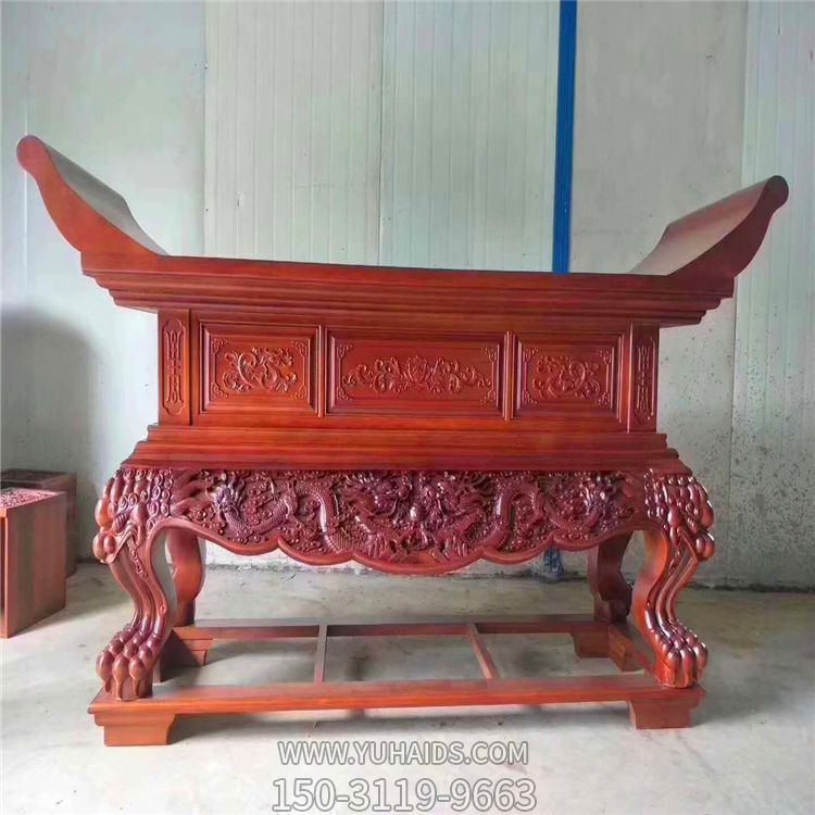 景区寺院大殿元宝桌定浮雕龙纹图案供桌摆摆件博鱼网页版