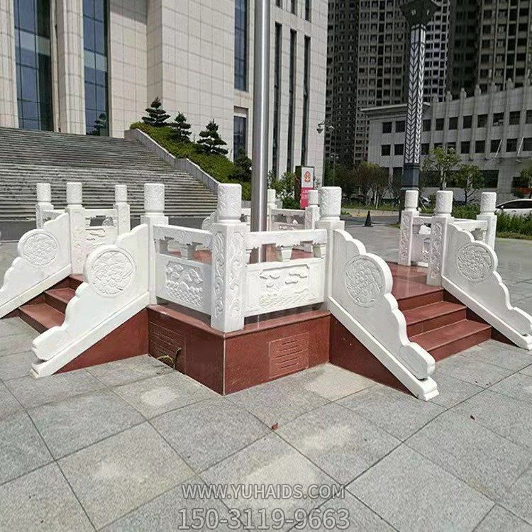 校园企业大理石石雕护栏围栏旗台博鱼网页版