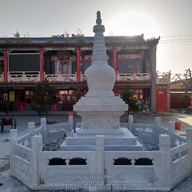 大型寺庙室外供奉大理石仿古宝塔博鱼网页版