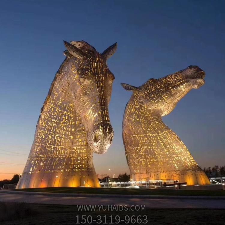城市景区摆放不锈钢镂空动物博鱼网页版