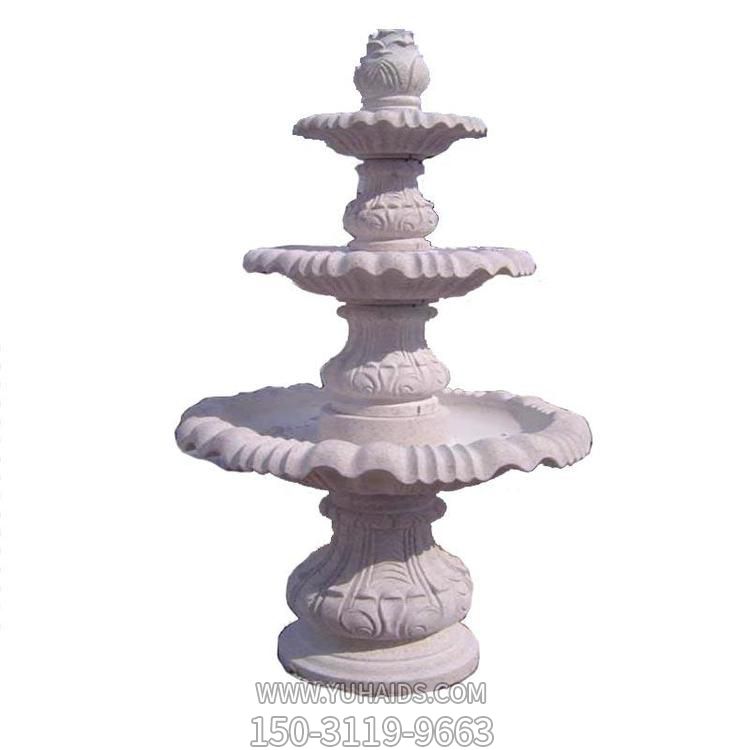 大理石石雕户外别墅三层喷泉博鱼网页版