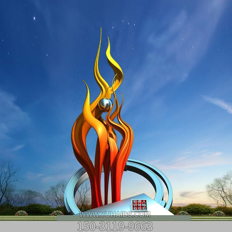 广场大型不锈钢拆毁创意景观摆件博鱼网页版