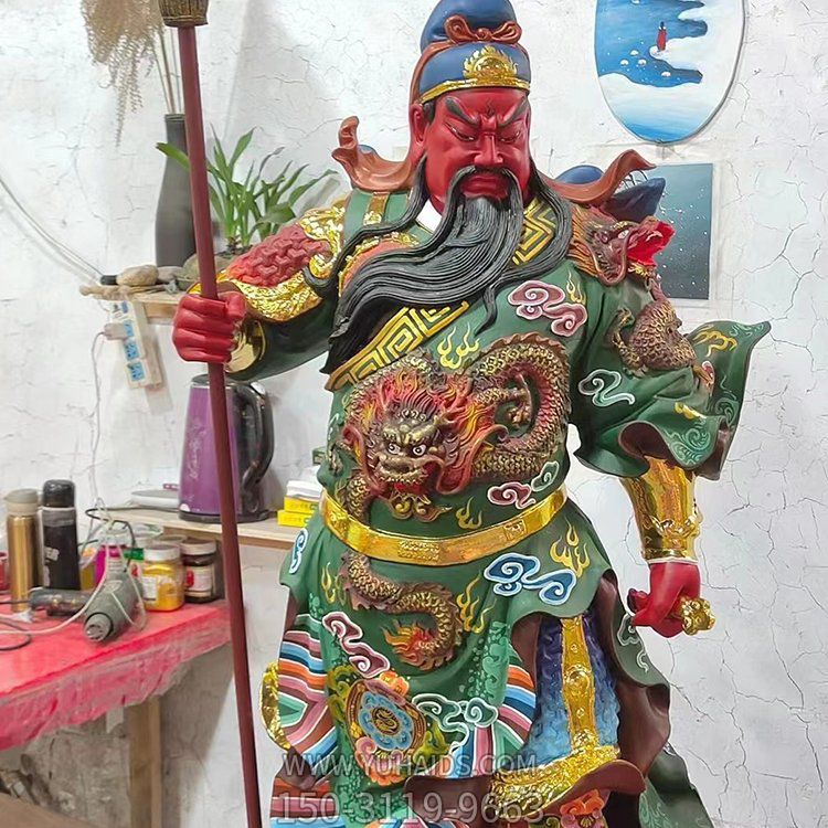 寺院道院供奉玻璃钢贴金佛像博鱼网页版