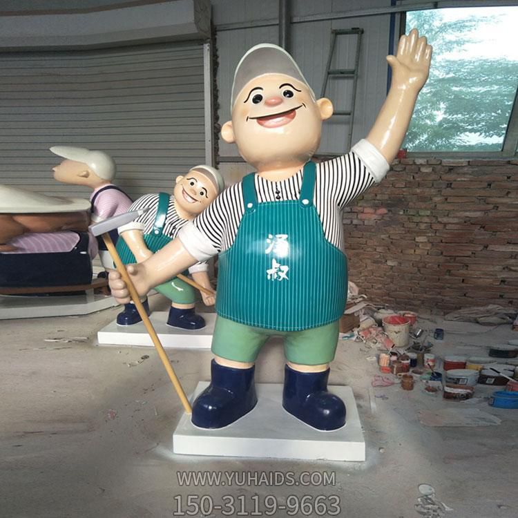 玻璃钢卡通人物博鱼网页版 户外园林景观博鱼网页版