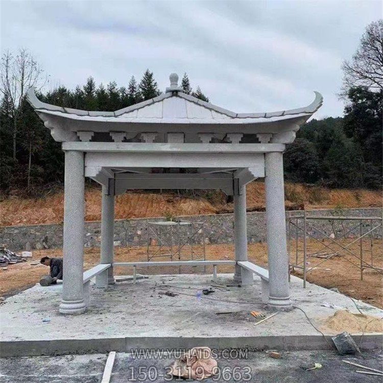 大理石石雕户外园林景观凉亭博鱼网页版