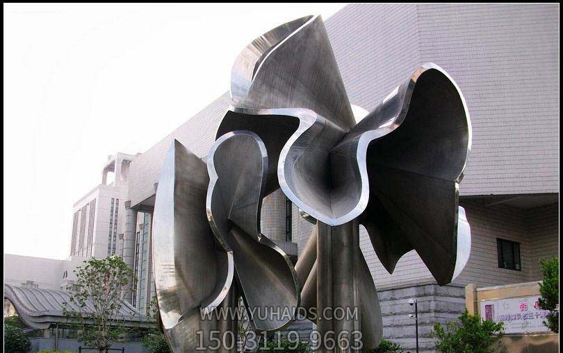 企业公园不锈钢抽象树博鱼网页版