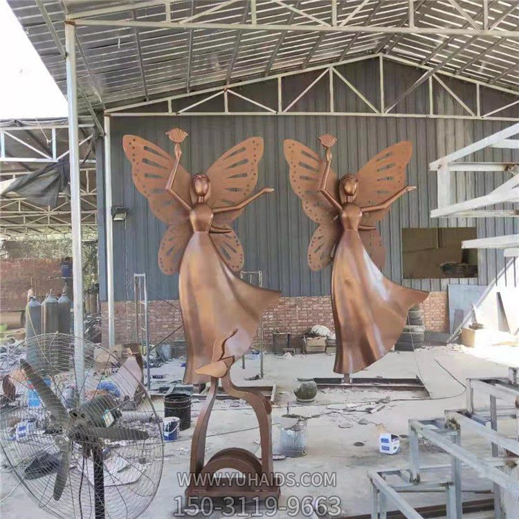 铜雕抽象跳舞的人物景观摆件博鱼网页版