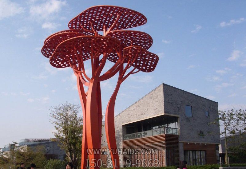 别墅园林抽象不锈钢树木博鱼网页版