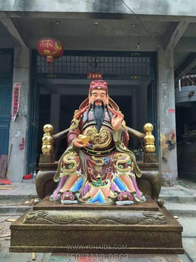 家居企业招财供奉神佛玻璃钢财神博鱼网页版