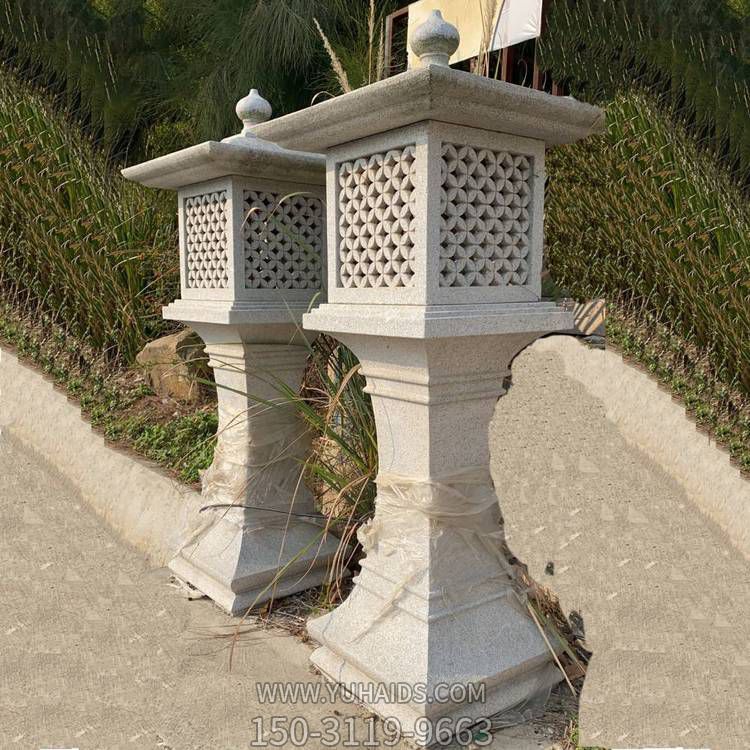 大理石石雕园林景观大型石灯摆件博鱼网页版