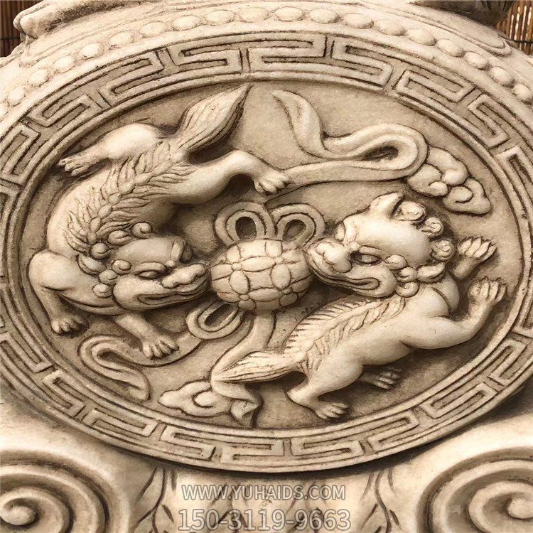 汉白玉仿古门墩细节展示图博鱼网页版