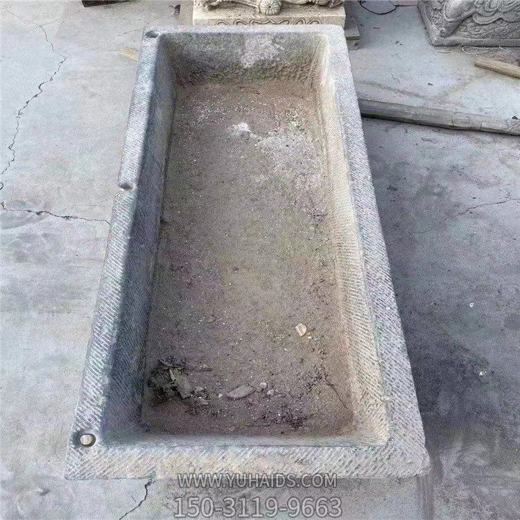 仿古做旧大理石石雕庭院老石槽博鱼网页版