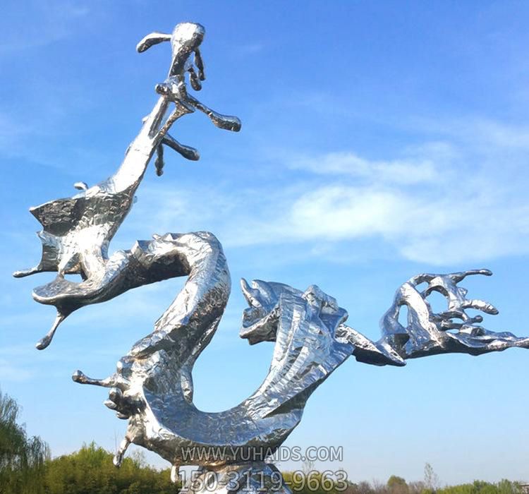 户外创意不锈钢海浪浪花博鱼网页版