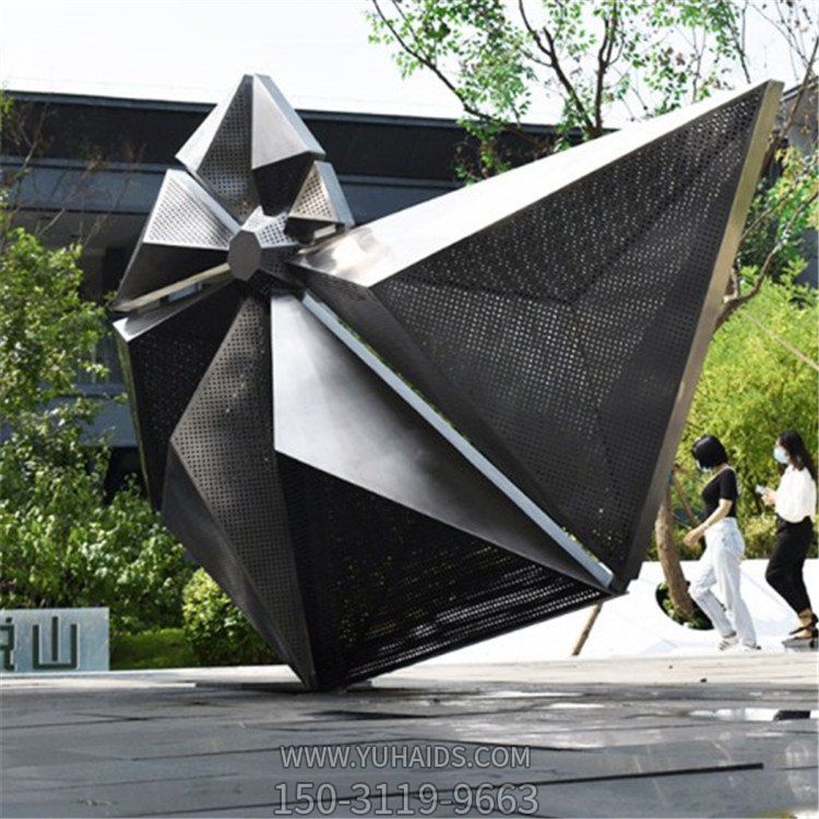 户外大型不锈钢抽象海螺博鱼网页版