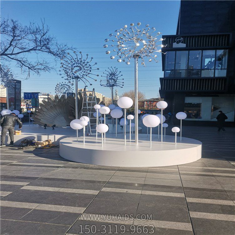 户外广场景区绿地不锈钢风动亮化景观博鱼网页版