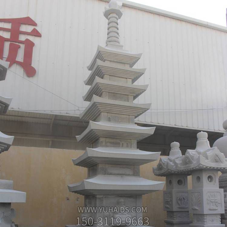 景区寺庙摆放大理石雕刻多层佛塔博鱼网页版