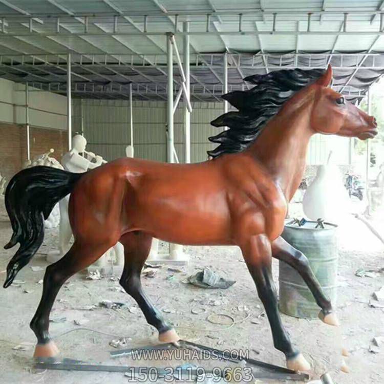 公园广场玻璃钢仿真马动物景观博鱼网页版