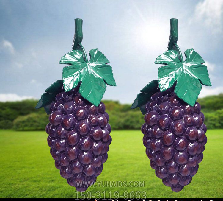 农场藤条摆放仿真葡萄玻璃钢水果博鱼网页版