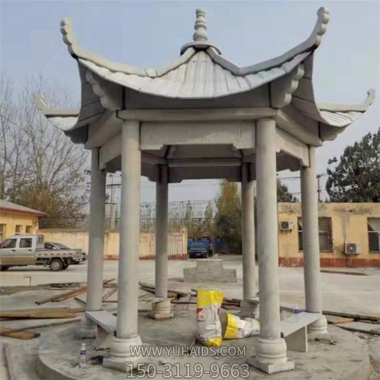 大理石石雕户外园林大型凉亭博鱼网页版摆件