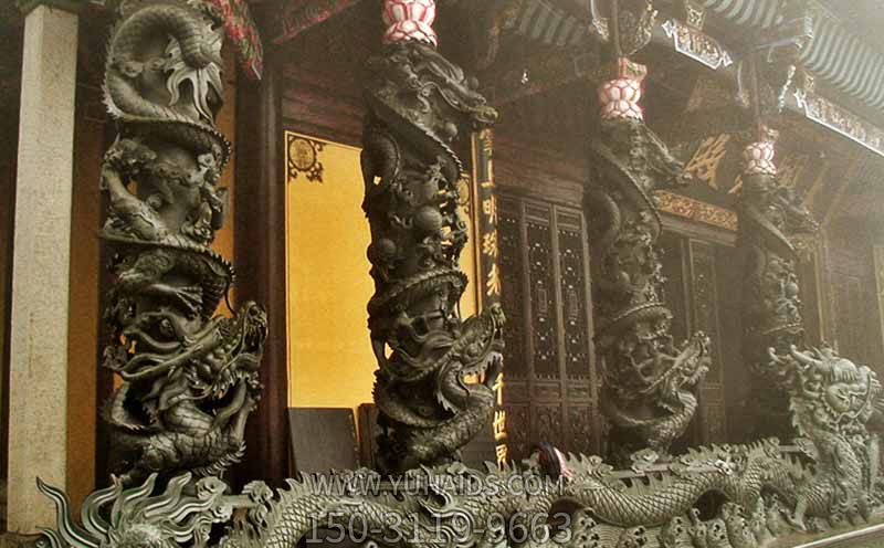 寺庙大殿门前装饰龙纹仿铜博鱼网页版