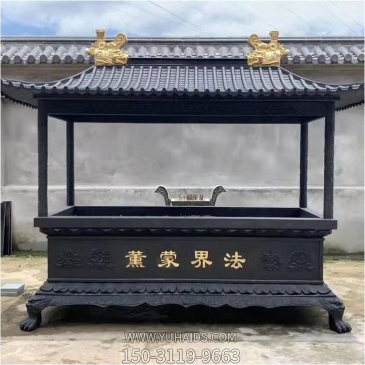寺庙景区大型户外玻璃钢仿铜创意香炉博鱼网页版