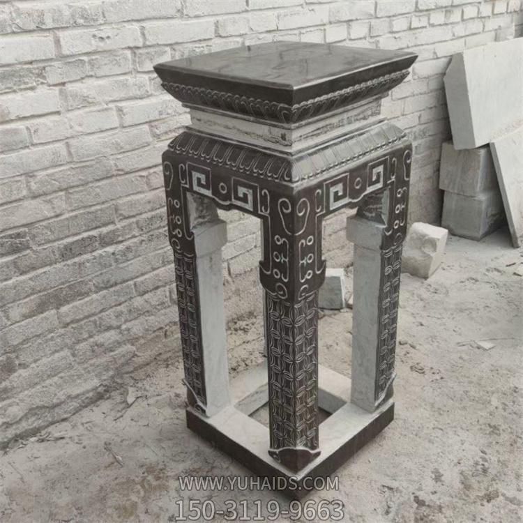 式仿古石材花架 室内客厅庭院仿古石材摆件博鱼网页版