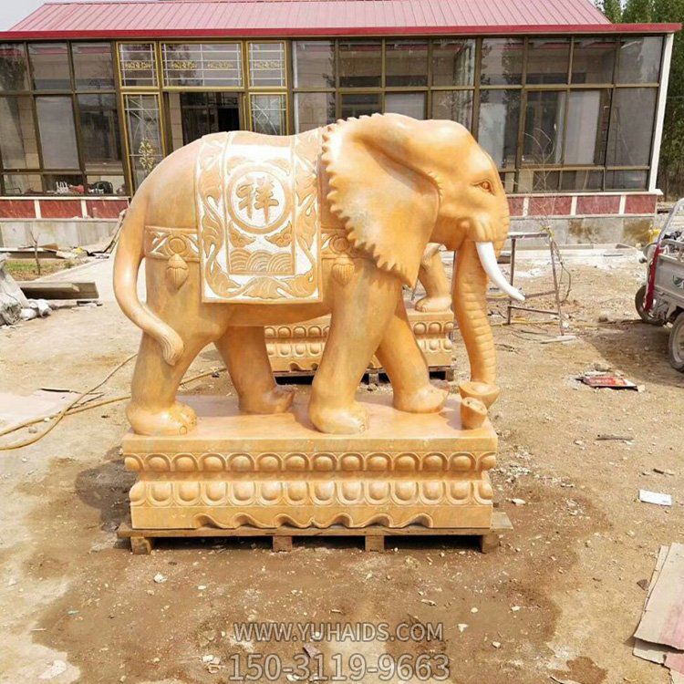 晚霞红庭院户外大型大象博鱼网页版摆件