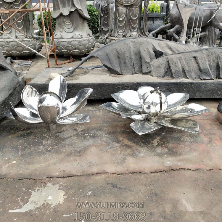 不锈钢园林景观莲花摆件博鱼网页版
