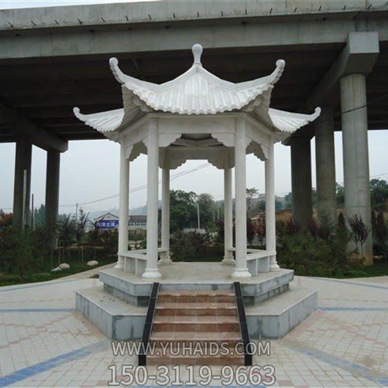 庭院户外园林景观长廊 晚霞红凉亭大理石亭子博鱼网页版