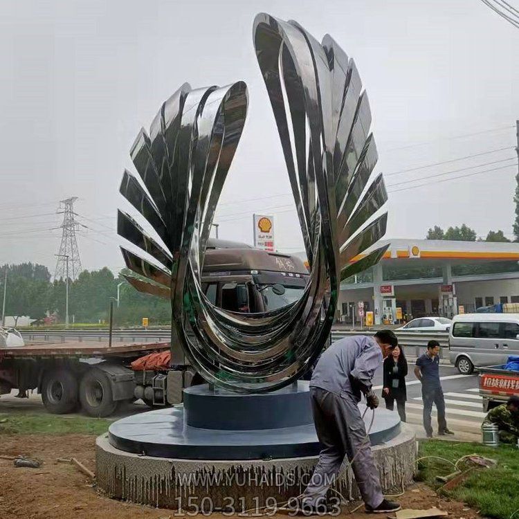 城市街道公园不锈钢抽象景观摆件博鱼网页版