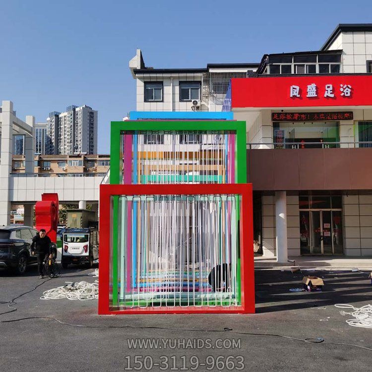 校园创意不锈钢景观博鱼网页版摆件