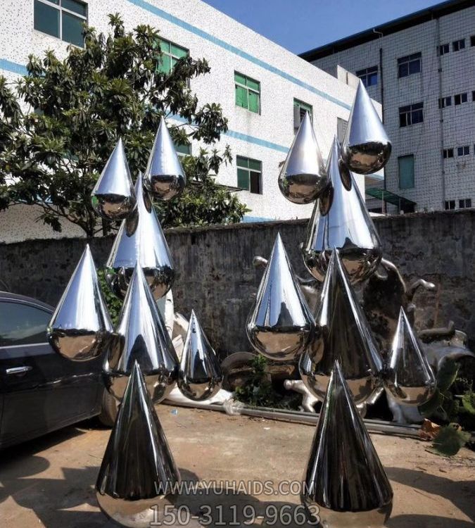 喷泉水景摆件不锈钢创意滴水的景观摆件博鱼网页版