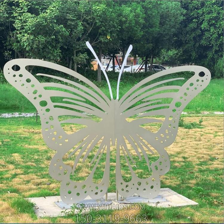 不锈钢创意剪影镂空抽象蝴蝶博鱼网页版