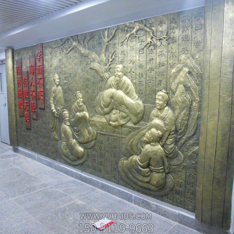 寺庙玻璃钢铜铸浮雕壁画博鱼网页版摆件