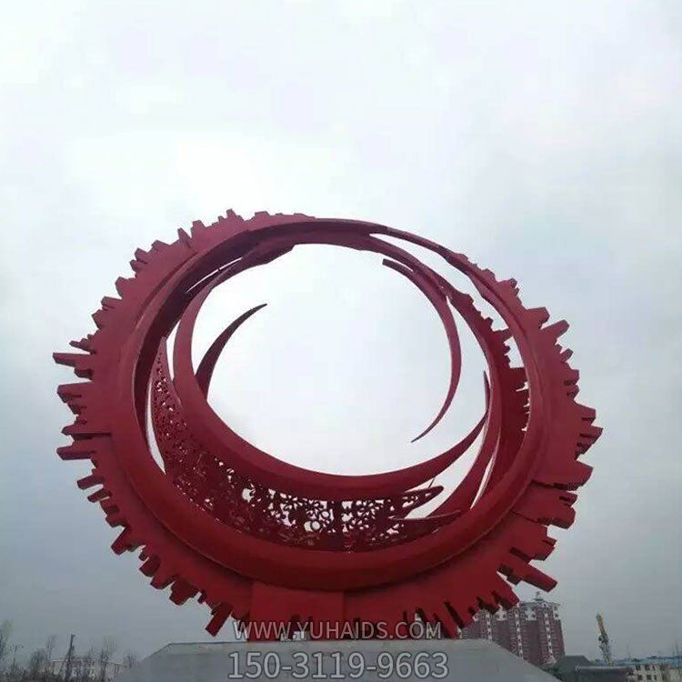 园林广场不锈钢彩绘齿轮博鱼网页版
