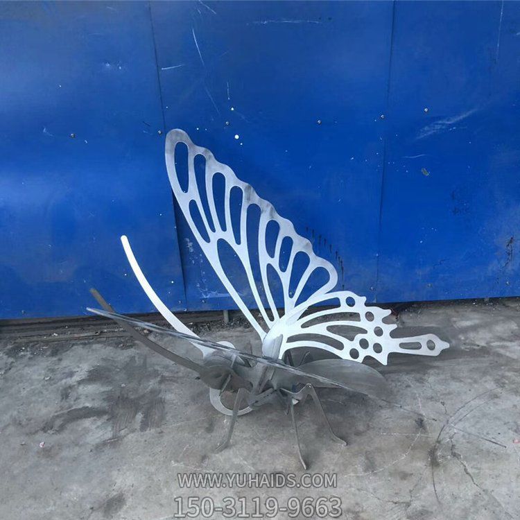 户外景观不锈钢创意抽象蝴蝶博鱼网页版