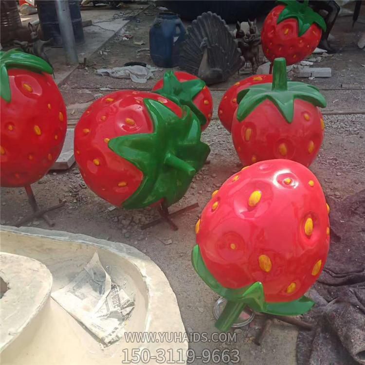 农场游乐场大型玻璃钢仿真草莓博鱼网页版