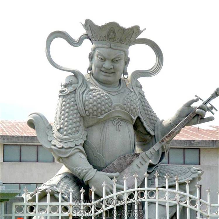 寺庙大型砂石石雕园林佛像景观四大天王博鱼网页版